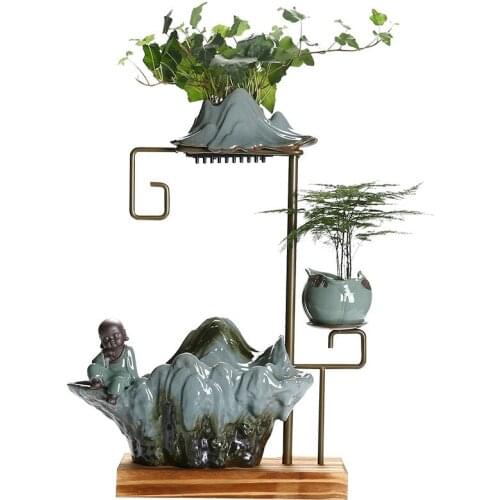 Water Fountain Change of Luck Fortune Decoration Lucky Office Desk Surface Panel Hallway Home Living Room Creative Gifts