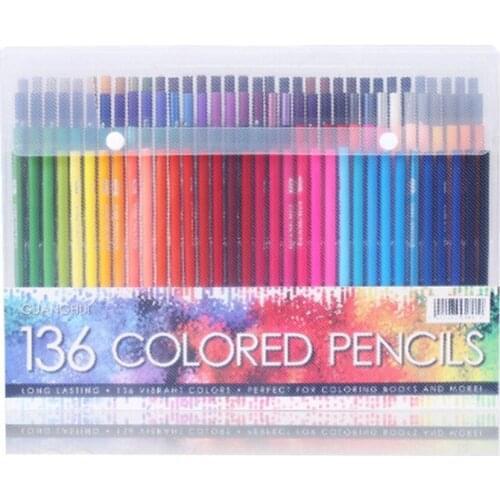 Wooden Colored Pencils 120/136/160 Colors Wood Pencils Set Kids Student Drawing Sketching Painting Tool Office School Supplies