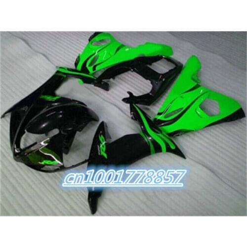New 100% green black fairing set fit for YZF R6 2003 2004 2005 fairings kit YZF R6 03 04 05 Free Customize