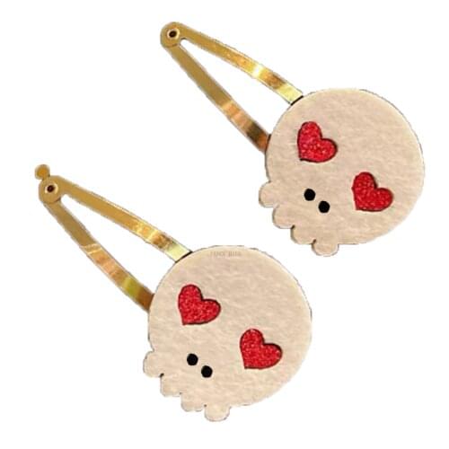 2021 New Halloween party Skull Hairpin Love eye Cutting Dies Wooden Knife Die Compatible With Most Manual Die Cut Cutters