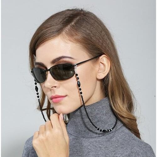 2021 New Sunglasses Masking Chains Women Multiple Pearl Crystal Eyeglasses Chains Fashion Jewelry Glasses Strap