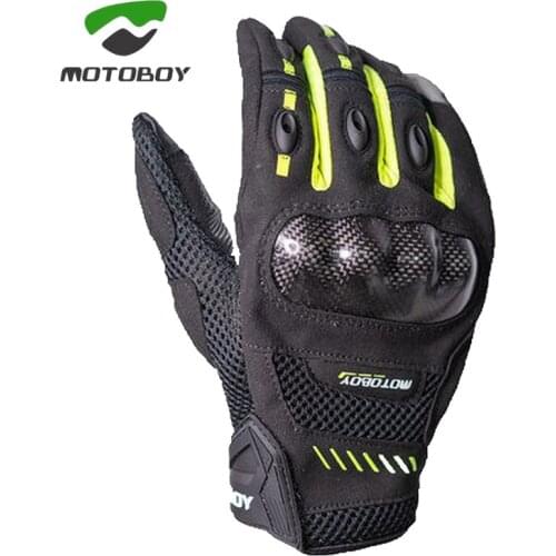 New Motoboy motorcycle riding gloves summer anti-fall breathable carbon fiber Protective winter waterproof Motorbike rider glove