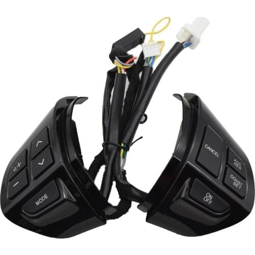 Piano black Cruise Control Switch Button Multifunction Steering Wheel Button Switch For Mitsubishi Outlander ASX 2007-2012