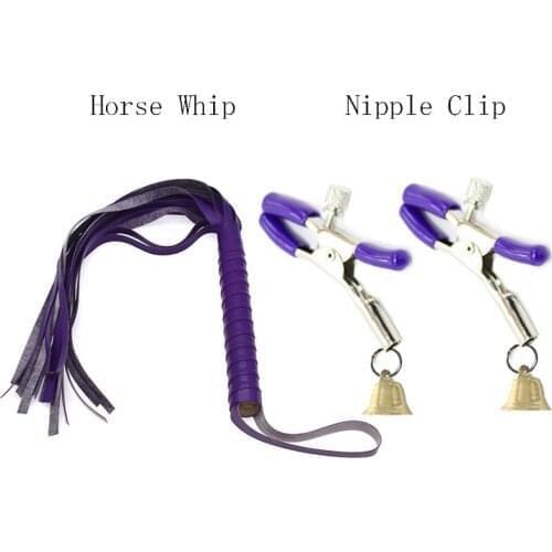 Whip Nipple Clamps Flirt Toys Sex Toys Nipples Clips Couple Metal Bdsm Bondage Products Sex Game