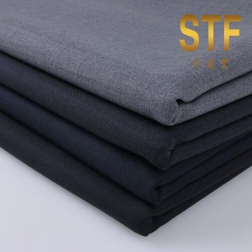 Factory Direct 19 Spring and Autumn Fashion Men and Women Suit Fabric Plain Casual Suit Wool Spot Stf2087