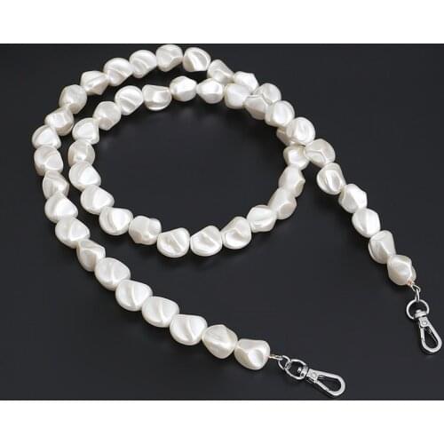 Shell Pearl White Handmade Nice Fashion Women Bag Straps Chain for Handbag Chains Handbag Obag Handles WholesaleWomen Bags Belt