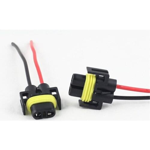 4x h8 h11 male plug and 4x h8 h11 Female bulb Adapter for Car Truck Headlight Connector Plug Lamp Bulb h8 Socket holder