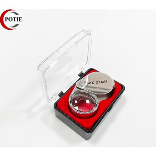 30X Folding Jewllery Loupe Portable Magnifying Glass Pocket Size Lovely Jewllery Magnifier Glasses