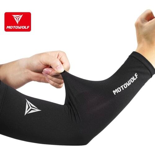 Riding Sunscreen Sleeves Motorcycle Arm Sleeves Reflective Professional Breathable Quick Dry Elastic Anti Slip Delicate Motowolf