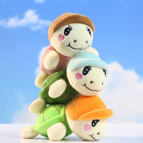 Stylish cartoon tortoise plush colourful lamb baby bed decoration good quality soft Soothing doll christmase wedding couple gift
