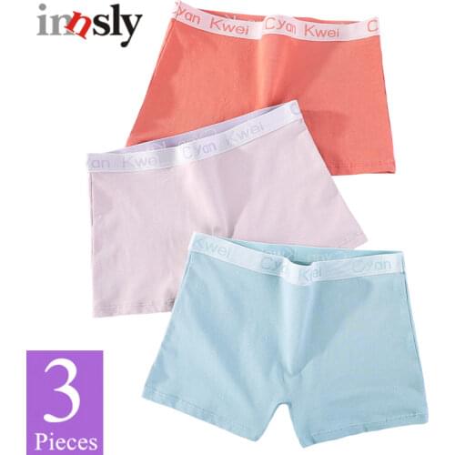 3 Pieces/Set Panties Women Boyshort Cotton Big Size Female Boxer Underwear Under Skirt Ladies Safety Short Pants