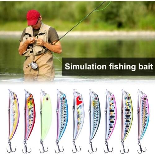 High-quality 6.8cm 6.5g Bait Simulate Attractive 9 Colors Cast Sinking Mino Fake Fishing Lure with Tackle Box for Bass Pike