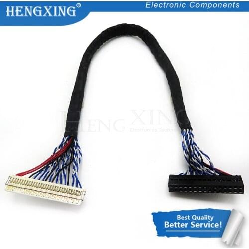 1pcs/lot 8 Bit LVDS Cable FIX-30 Pin 2ch For 17-26inch LCD/LED Panel Controller 25cm Drop Shipping In Stock