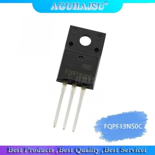 10pcs/lot New FQPF13N50C TO-220F 13N50 13A 500V 13N50C Liquid crystal field effect tube sisjqrr