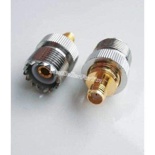 10Pcs UHF Female SO239 SO-239 to SMA Female Jack RF Coaxial Adapter Connector