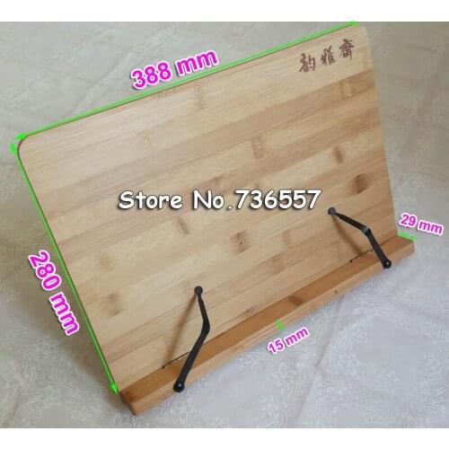 3 sizes Natural bamboo reading frame solid wood frame reading books log reading frame korea stationery holder protect eyesight