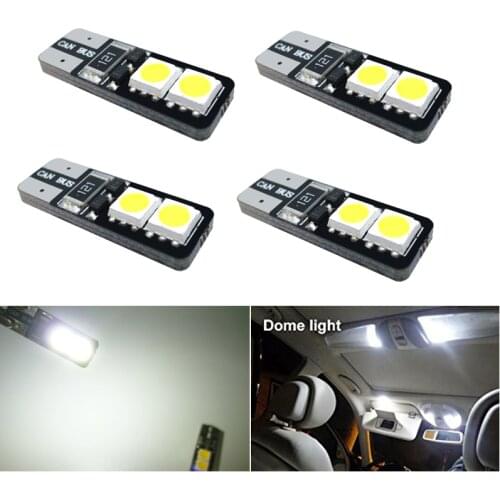 4x Led W5W T10 Car Interior LED Bulb Canbus For Nissan Qashqai J11 J10 X Trail Xtrail T32 T31 Juke Note Tiida Leaf Teana Almera