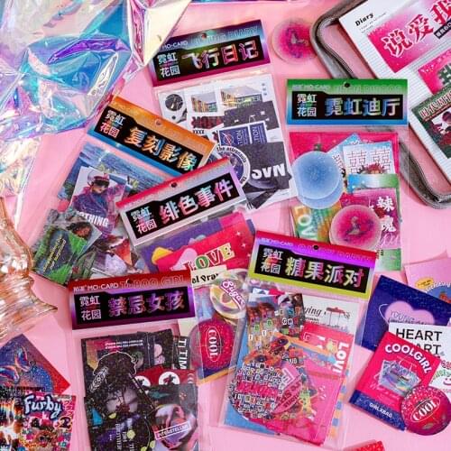 6packs/LOT neon Garden series stationery sticker Creative decoration DIY paper sticker