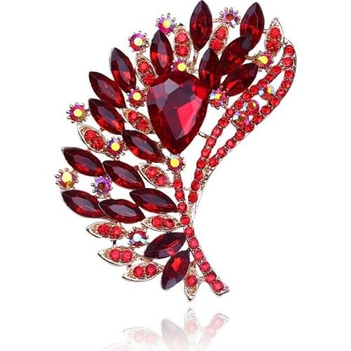 Africa hot pin color large glass brooch brooch brooches womens clothing accessories in the crystal