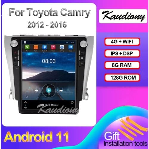 Kaudiony 12.1" Android 10.0 For Toyota Camry Car DVD Multimedia Player Auto Radio Automotivo GPS Navigation Stereo 4G 2012-2016