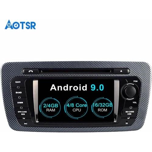 Aotsr Android 9.0 GPS navigation Car DVD Player For SEAT IBIZA 2009-2013 multimedia 2 din radio recorder navigation