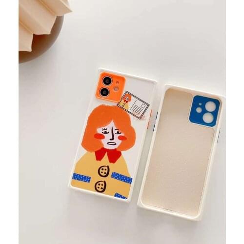 The popular lover mobile phone case is lovely and interesting graffiti art style for iPhoneXR Cute fun XR protective cover