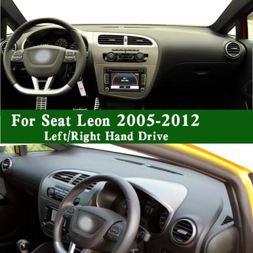 Fits Seat Leon Cupra R 1P1 MultiFuel 2005 2006 2007 2008 2009 2010 2011 2012 Dashmat Dashboard Cover Pad Dash Mat Carpet Suede