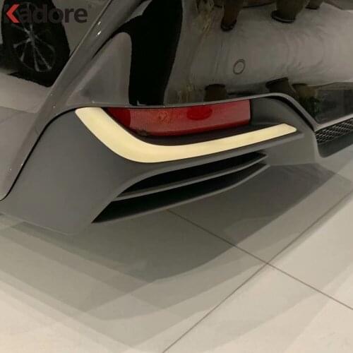 For Toyota Avalon 2019 2020 XLE Hybrid ABS Chrome Car Back Rear Fog Light Lamp Cover Trim Car Styling