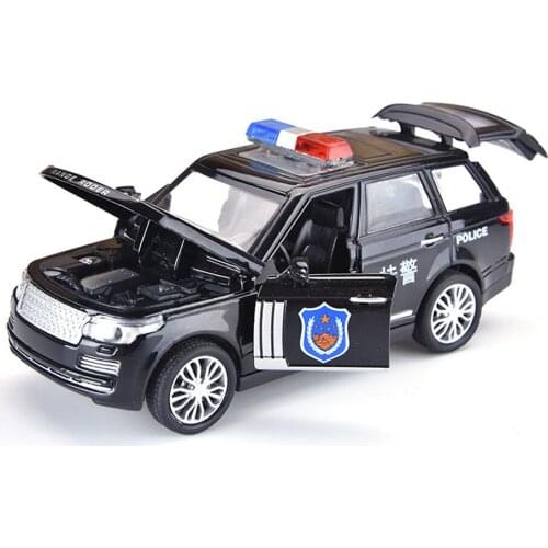 Hot Alloy Diecast Model Car 1:32 Land-Rover SUV Children Metal Toys Pull Back Wheels Machinery For Kids Birthday Christmas Gifts