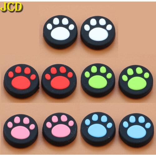 JCD 2pcs Silicone Analog Joystick Grip Cap For Nintend Switch For switch NS Joy-Con Controller Cat Claw Joystick Cover