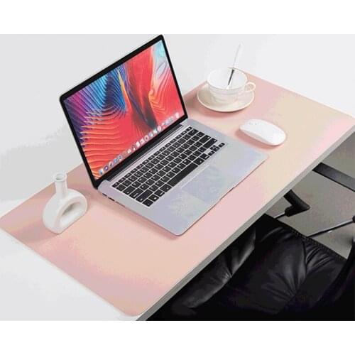 New Desk Mat 80x40/90x45/30x60cm PU Leather Mouse Pad Large Desk Mats Pad Antifouling MousPad XXL Laptop Mat Office Mouse Mat