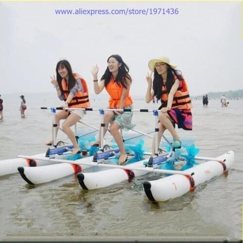 Waterpark Amusement Equipment Water Bike Foot Operated Pedal Water Bicycle For Teenager
