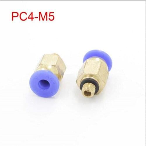 10 Pcs PC4-M5 Straight Pneumatic Tube Plastic Fitting Fast Connector