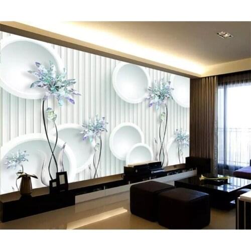 Custom Wallpaper Wall Stickers Large Fresco Wallpapers papel de parede 3d para sala atacado wallpaper for walls 3 d