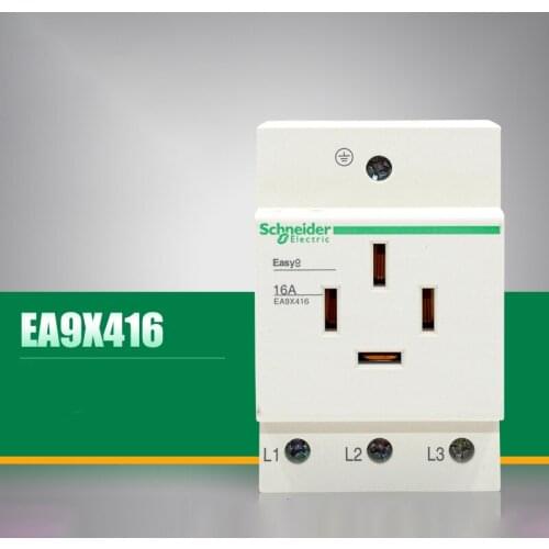Schneider Electric EA9X 440VAC 4P16A 3P+E rail Modular socket EA9X416 original export residential home commercial industry