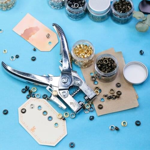 School Office Metal Single Hole Punch Card Jam Greeting Card Album Bookmark Manual Punch Machine Scrapbook Metal Material