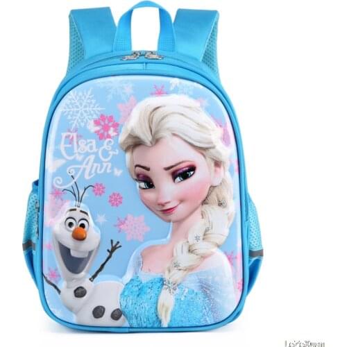 Disney Kindergarten schoolbag SpiderMan Elsa shoulder bag girl boy handbag baby children backpack kid Frozen schoolbag backpack