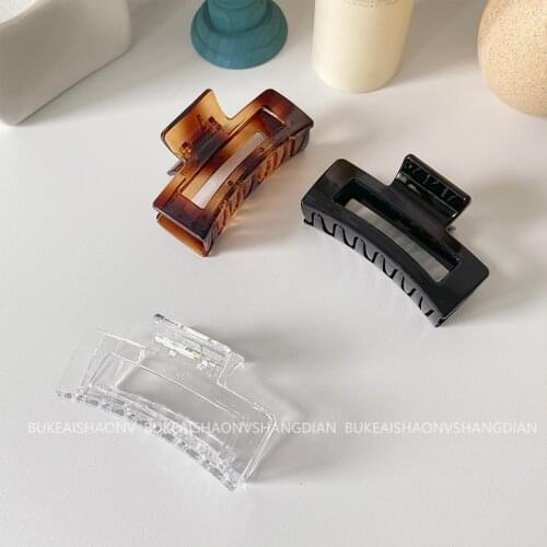 Medium 8cm clip ins Korean hairpin French retro back head side clip girl hair clip headdress