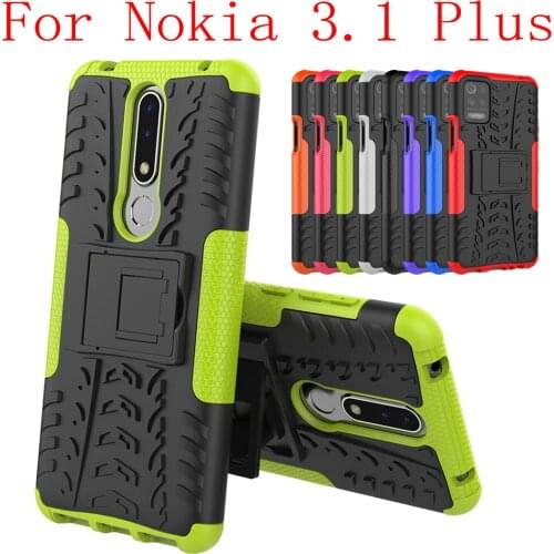 Sunjolly Case for Nokia 3.1 Plus Wallet Stand Flip PU Leather Phone Case Cover coque capa Nokia 3.1 Plus Case Cover
