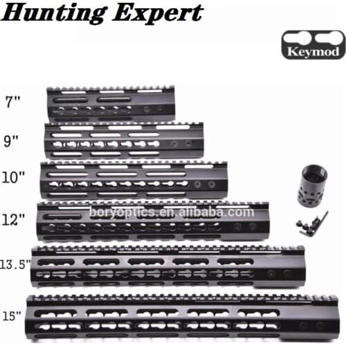 7" 9" 10" 12" 13.5" 15" AR15 Free Float Keymod Handguard Picatinny Rail for Hunting Tactical Rifle Scope Mount