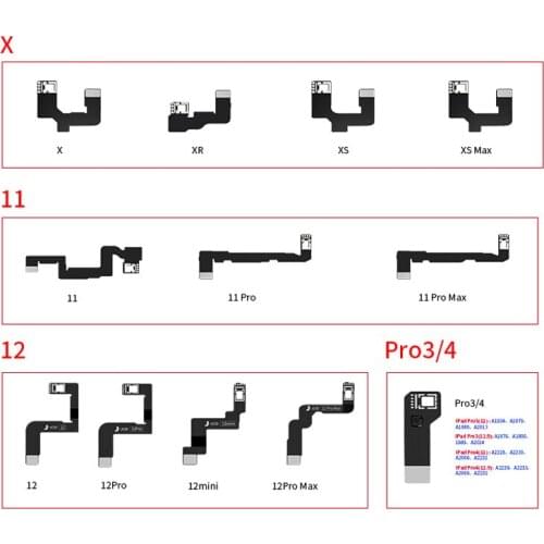 JC Dot Matrix Cable for X/XS/XR/XSMAX/11/11P/11PM/12/12PM/ Pad PRO 3 4 Face ID Repair flex Work With JC Dot Projector Machine