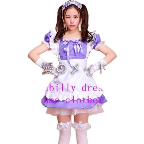 Halloween Sexy French Maid Costume For Women Sweet Gothic Lolita Dress Anime Cosplay Sissy Uniform Plus Size 2xl