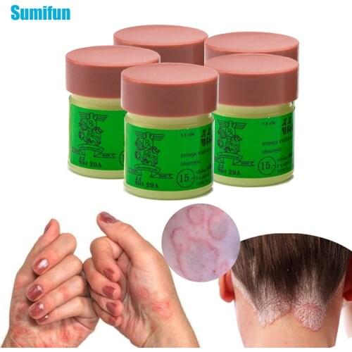 Sumifun 5Pcs Thailand 29A Ointment Psoriasis Eczma Dermatitis Pruritus Cream Chinese Natural Herbal Medical Plaster D1889