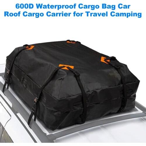 600D Waterproof Cargo Bag Car Roof Cargo Carrier Universal Luggage Bag Storage Cube Bag for Travel Camping