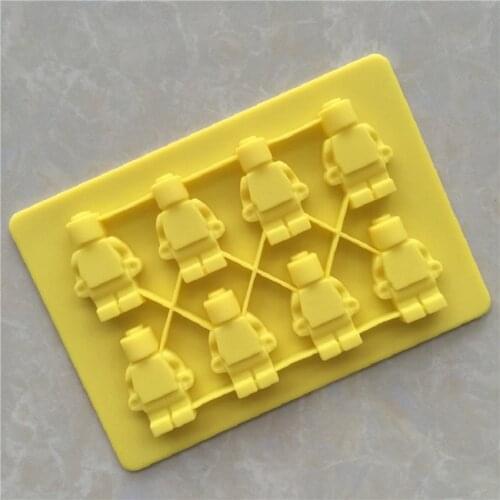 8 Even LEGO Series Silicone Chocolate Mold Self-Made Ice Grid Mold XG086