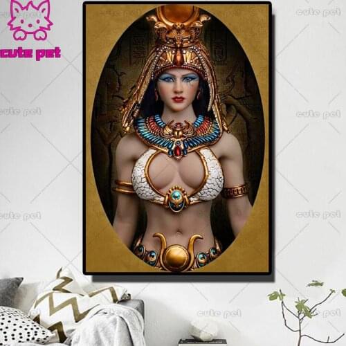 Diamond Painting Cross Stitch,Egyptian woman,Cleopatra 3d pictures of rhinestones diamond Embroidery sale Square/Round drill art