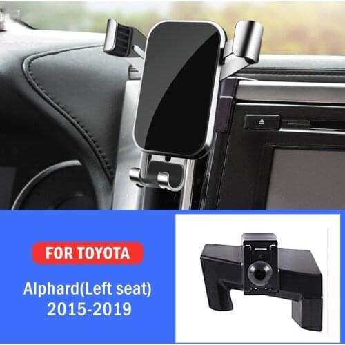 Car Mobile Phone Holder Special Mounts Stand GPS Navigation Bracket For Toyota Alphard Left Hand Drive 2015-2019 Car Accessories