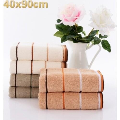 40x90cm High Quality Cotton Striped Jacquard Washcloth Bathroom Bath Bathrobe Beach Sun Bath Large Towel Gym Yoga Sports Towels