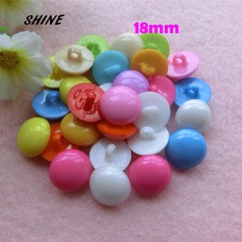 SHINE Plastic Sewing Buttons Scrapbooking Round Mixed Single Hole 18mm Dia. 12 PCs Costura Botones Decorate bottoni botoes