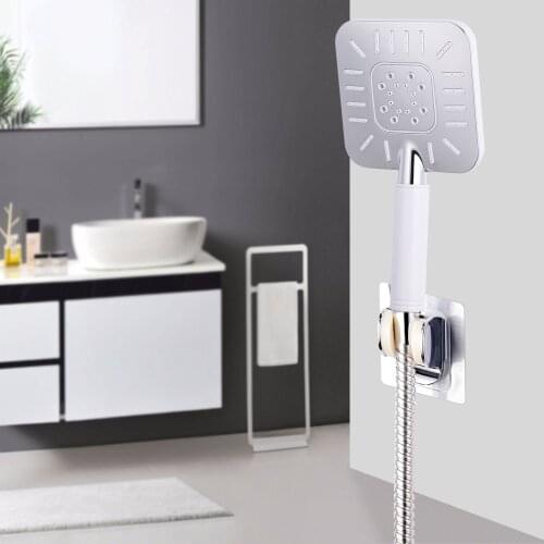 Super Value White Big Squrae 5 Jetting Functions High Pressure Rainfall Bathroom Portable Handheld Shower Head